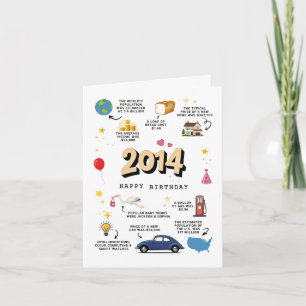 Tarjeta de cumpleaños 2014 para su hijo o hija