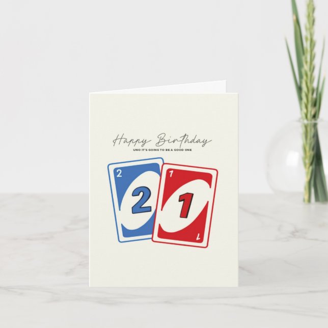 Tarjeta de cumpleaños 21  (Anverso)