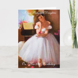 TARJETA DE CUMPLEAÑOS 21 DE BALLET LESSON