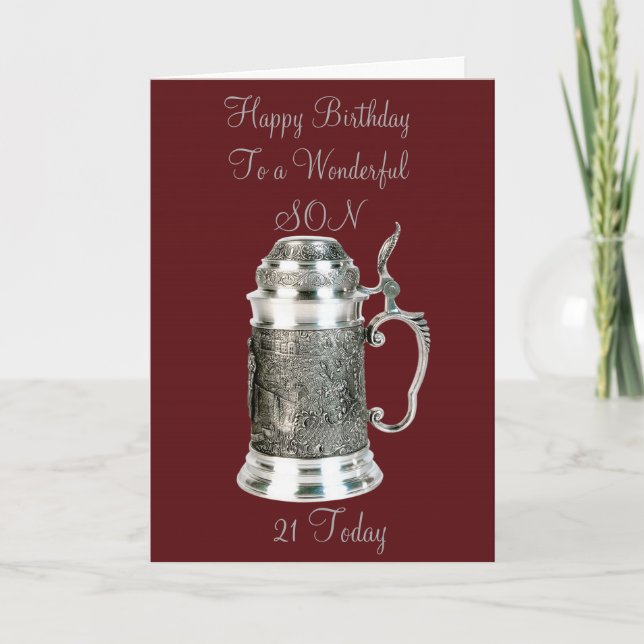 TARJETA DE CUMPLEAÑOS 21 DE HIJO (Anverso)