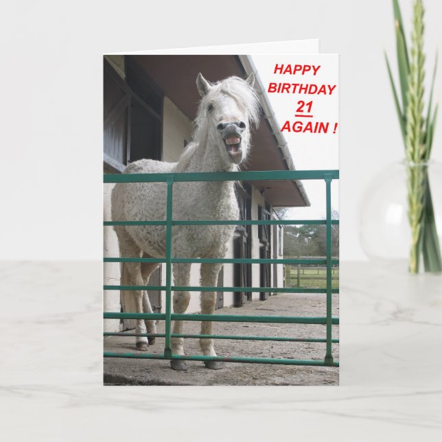 Tarjeta de cumpleaños 21 otra vez (Anverso)