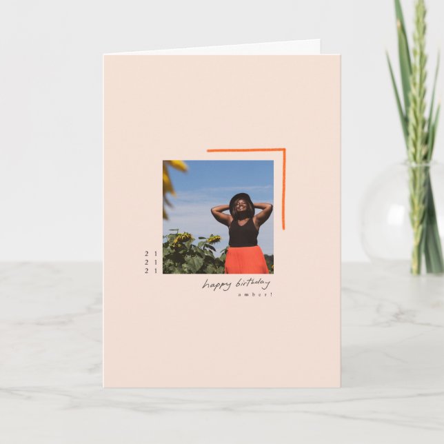 Tarjeta de cumpleaños 21 personalizada MHN (Anverso)