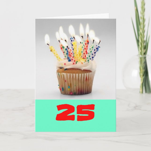 Tarjeta de cumpleaños 25 (Anverso)
