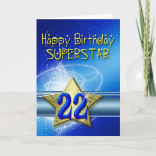 Tarjeta de cumpleaños 25 para Superstar