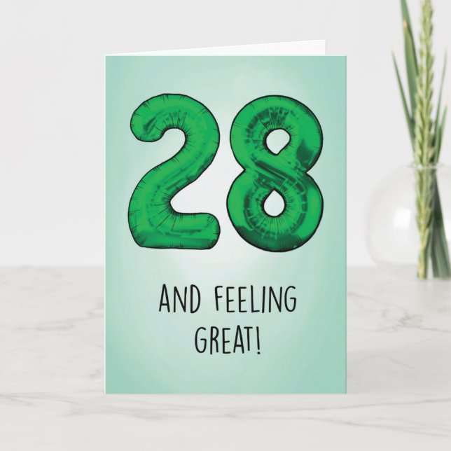 Tarjeta de cumpleaños 28 (Anverso)
