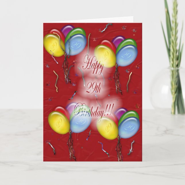 Tarjeta de cumpleaños 29 (Anverso)