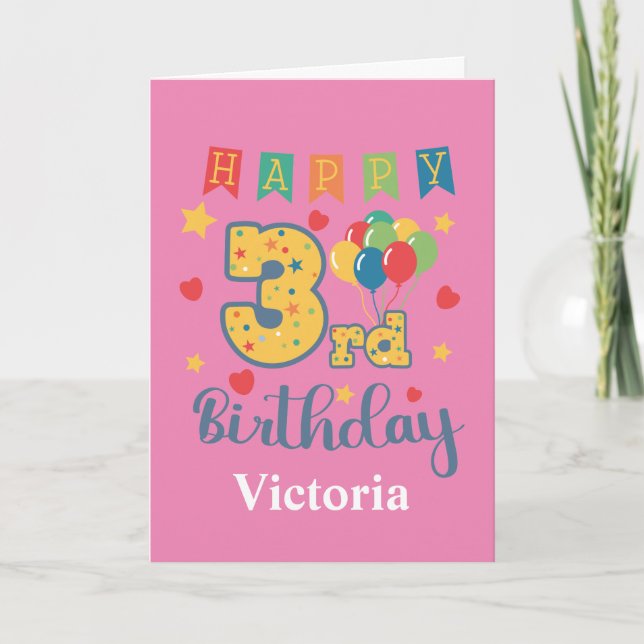 Tarjeta de cumpleaños 3º (Anverso)