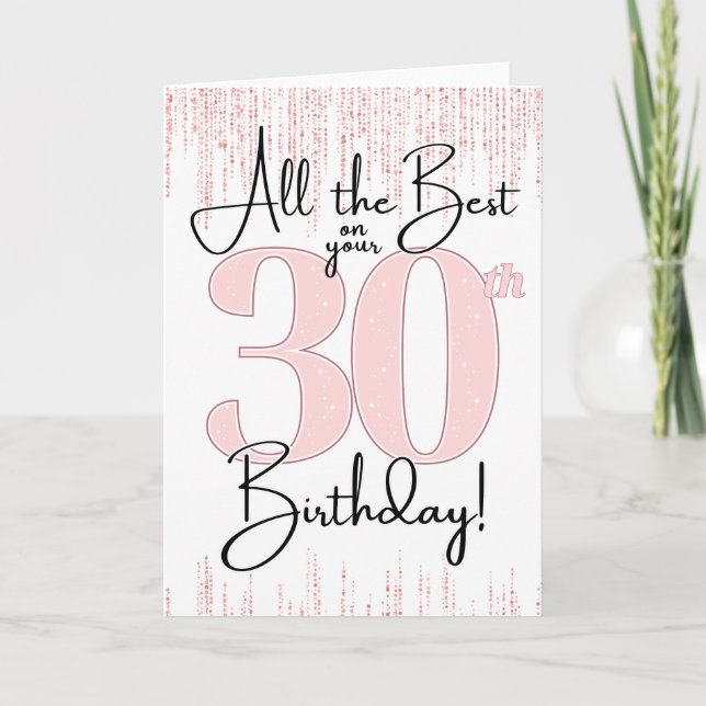 Tarjeta de cumpleaños 30 (Anverso)