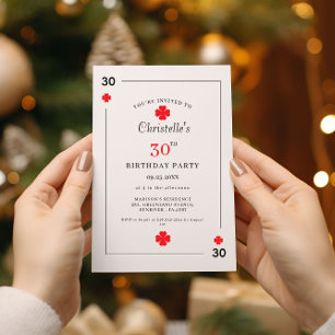 Tarjeta de Cumpleaños 30 Moderno