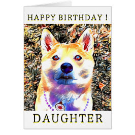 Tarjeta de cumpleaños 3 de Shiba Inu