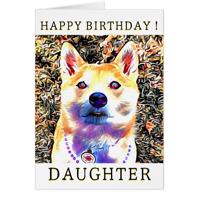 Tarjeta de cumpleaños 3 de Shiba Inu (Frente)