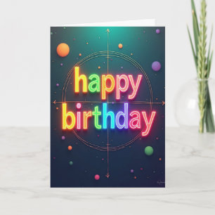 Tarjeta de cumpleaños 3D luminosa