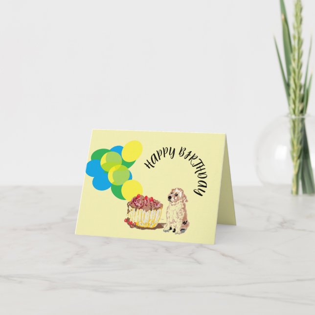 Tarjeta de cumpleaños : 3er BRITHDAY (Anverso)