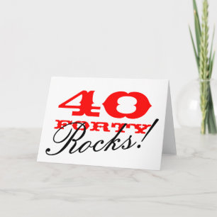 Tarjeta de cumpleaños 40   ¡40 es genial!