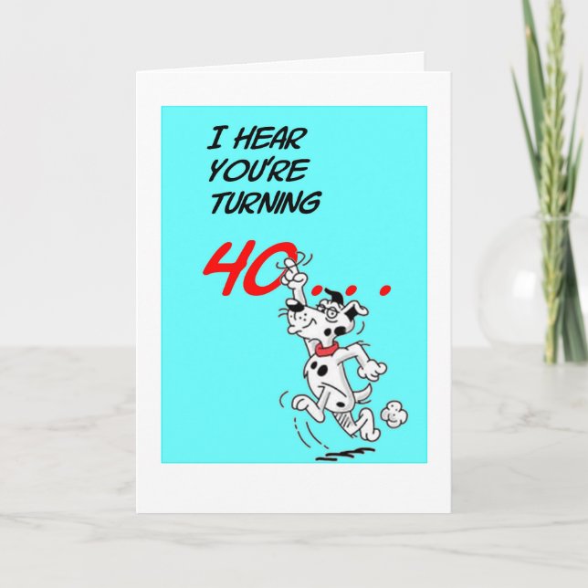 Tarjeta de cumpleaños 40 de Belvedere (Anverso)