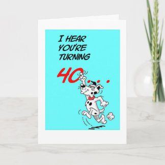 Tarjeta de cumpleaños 40 de Belvedere