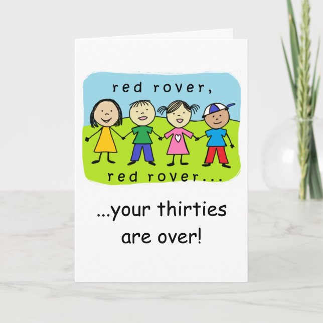 Tarjeta de cumpleaños 40 de Red Rover (Anverso)