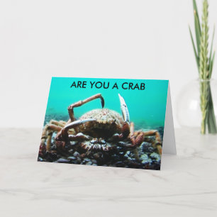 TARJETA DE CUMPLEAÑOS 40 "ERES UN CRABE"