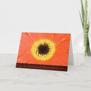 Tarjeta de cumpleaños 40 floral de Diva para mujer
