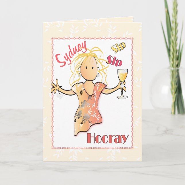 Tarjeta de cumpleaños 40 linda para ella (Anverso)