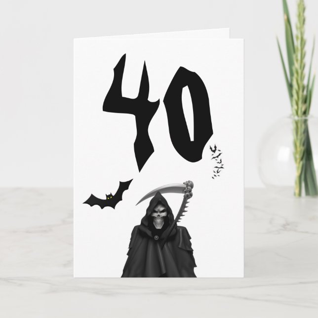 Tarjeta de cumpleaños: 40. Tarjeta de cumpleaños (Anverso)