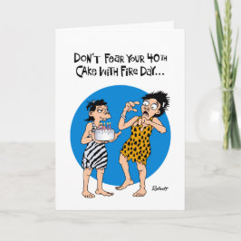 Tarjeta de cumpleaños 40 tranquilizadora