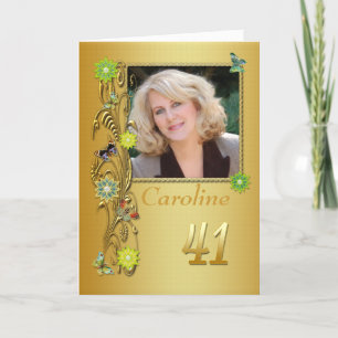 Tarjeta de cumpleaños 41ª foto del Golden Garden
