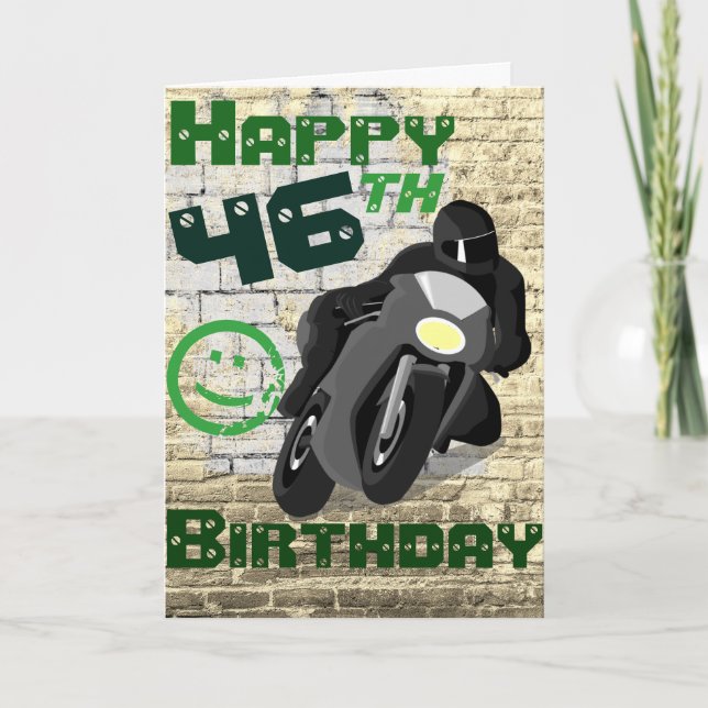 Tarjeta de 'Cumpleaños 46 todavía lo tengo' para m (Anverso)