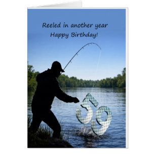Tarjeta de cumpleaños 59 para pescador