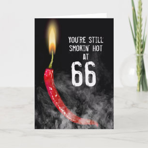 Tarjeta de cumpleaños 66 Red Hot Pepper