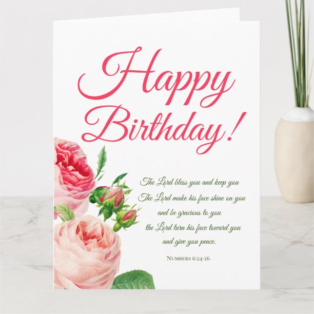 Tarjeta de cumpleaños 6:24-26 (Anverso)