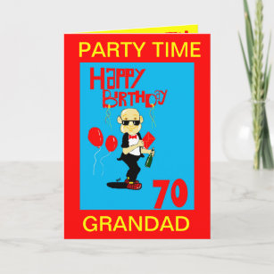 tarjeta de cumpleaños 70 de grandad