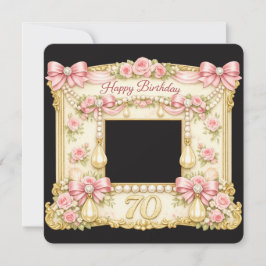Tarjeta de cumpleaños 70 Marie Antoinette estilo r
