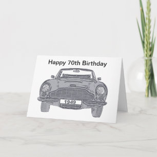 Tarjeta de cumpleaños 70 para los amantes de los a