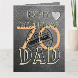 Tarjeta de cumpleaños 70 personalizada para papá