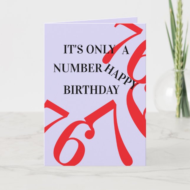 Tarjeta de cumpleaños: 76 (Anverso)