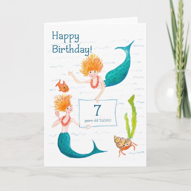 Tarjeta de cumpleaños 7 de las sirvientas (Anverso)