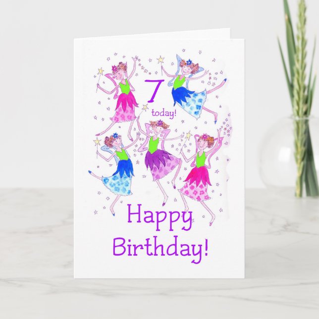 Tarjeta de cumpleaños 7 'Fe' (Anverso)
