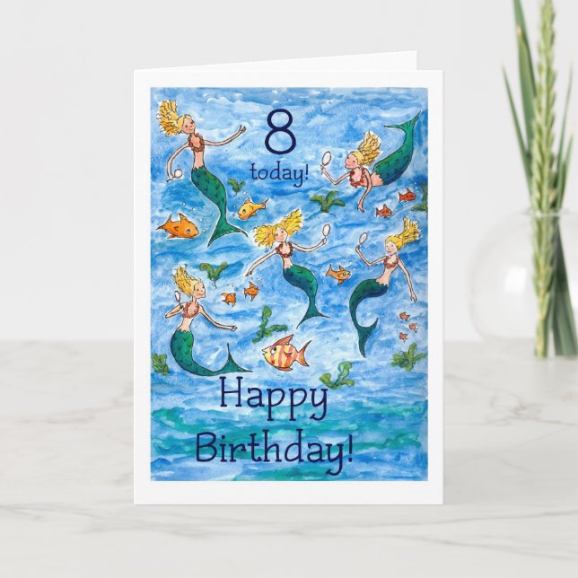 Tarjeta de cumpleaños 8ª Sirena (Anverso)