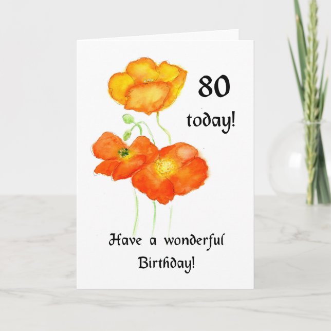 Tarjeta de cumpleaños 80 de los Papas islandeses (Anverso)