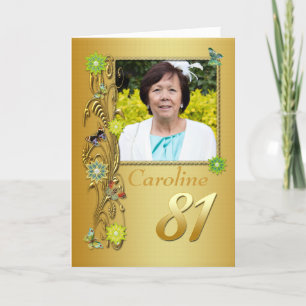 Tarjeta de cumpleaños 81ª foto del Golden Garden