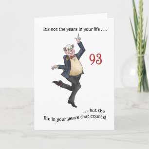 Tarjeta de cumpleaños 93 para un hombre específica