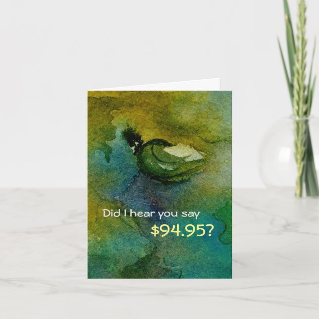 Tarjeta de cumpleaños 95 humorística (Anverso)