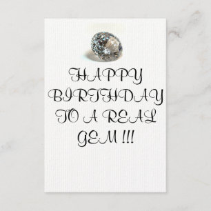 TARJETA DE CUMPLEAÑOS A UN VERDADERO GEM
