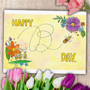 Tarjeta de cumpleaños abejas de Nicole Janes