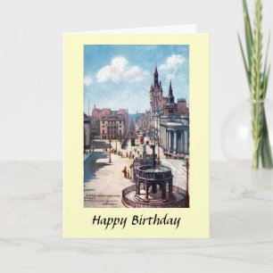 Tarjeta de cumpleaños - Aberdeen, Escocia