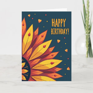 Tarjeta de cumpleaños abstracta
