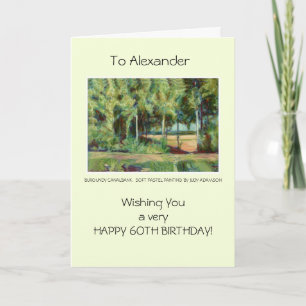 Tarjeta de cumpleaños adaptable - canal de Borgoña