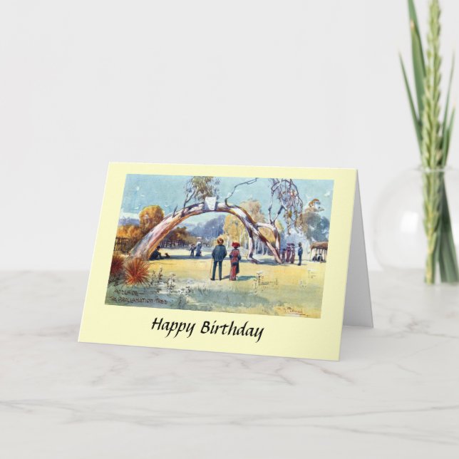 Tarjeta de cumpleaños - Adelaida, Australia del Su (Anverso)