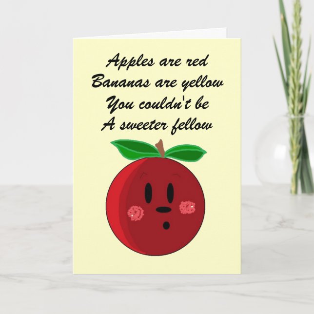 Tarjeta de cumpleaños afrutada (Anverso)